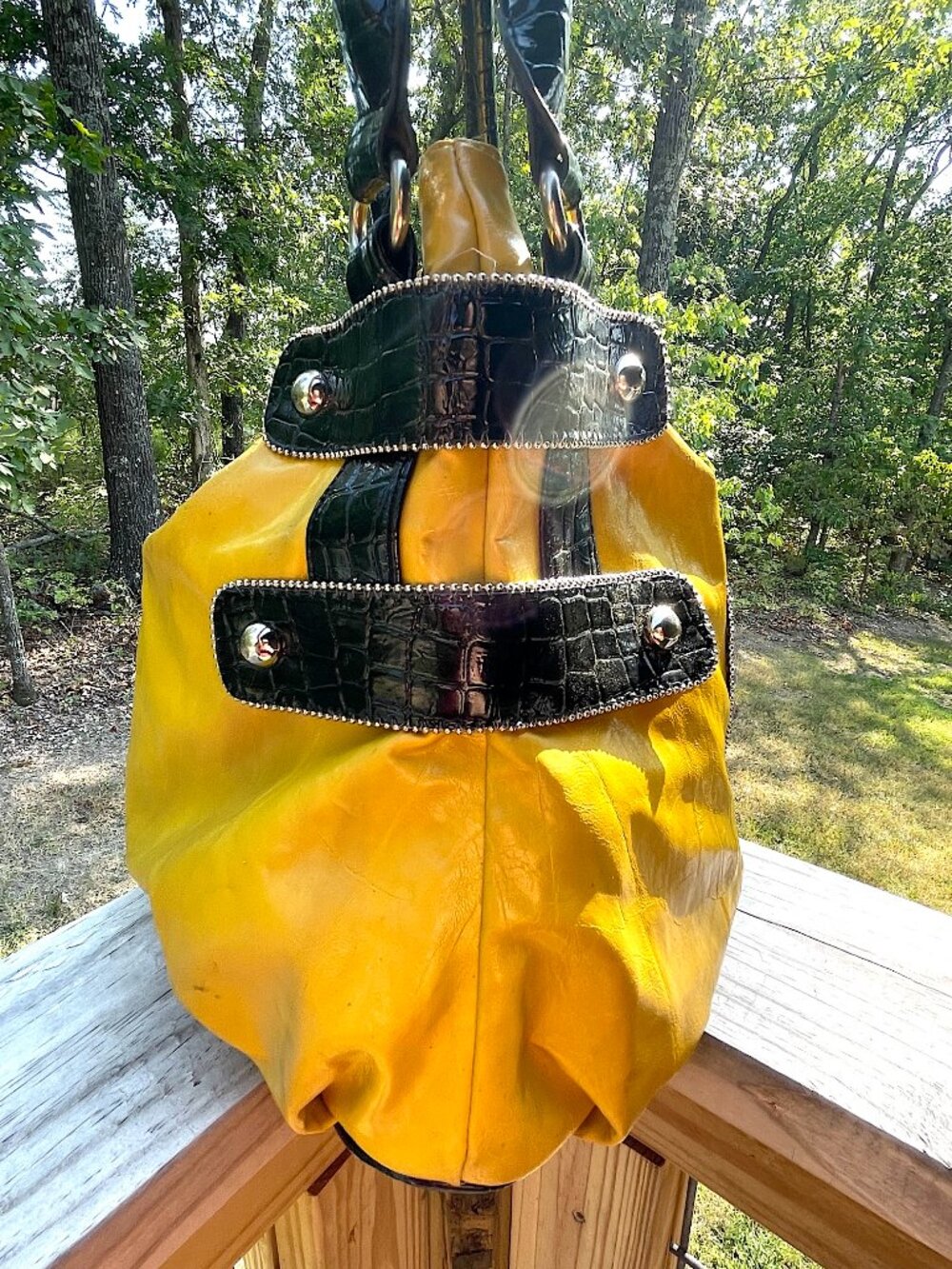 No Brand Unknown Bags Y2k Boho Yellow Peace Sign Rhinestone Hobo no-brand-unknown-bags-y2k-boho-yellow-peace-sign-rhinestone-hobo